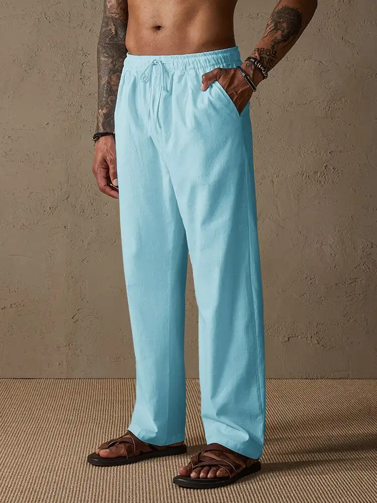 Tapered Straight Leg Pants