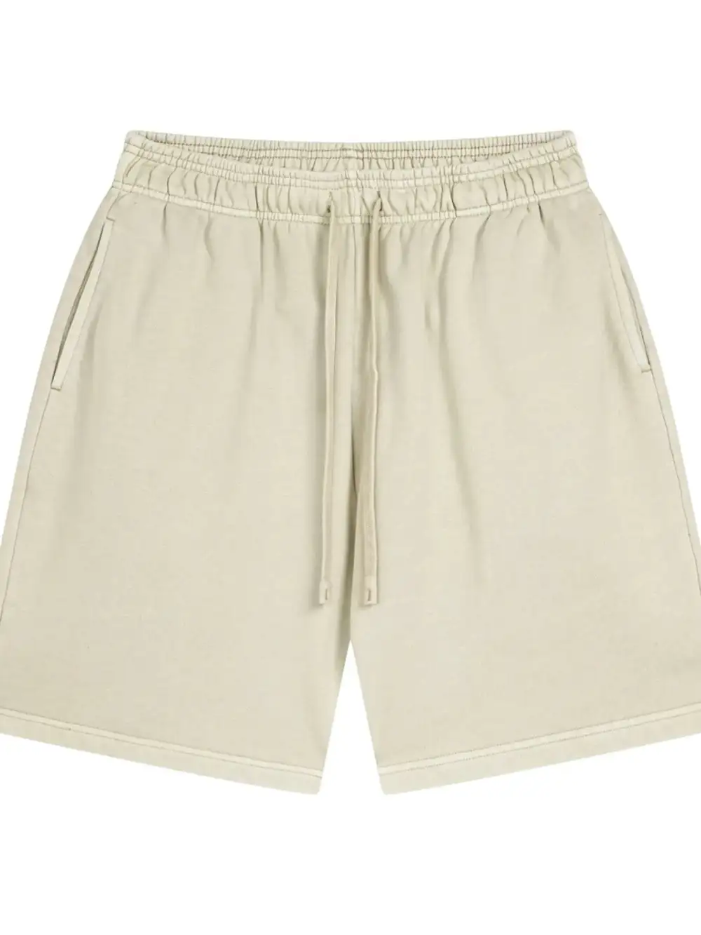 Drawstring Cotton Blend Easy Waist Casual Shorts