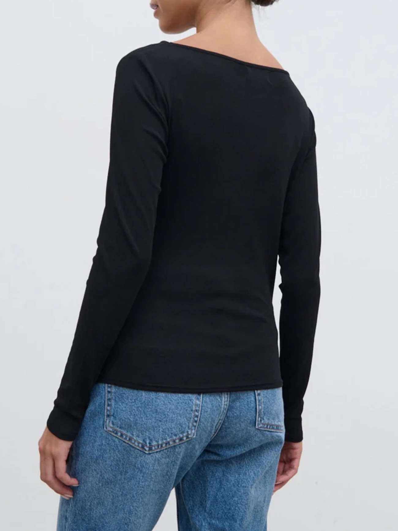 Semi-Sheer Jersey Top