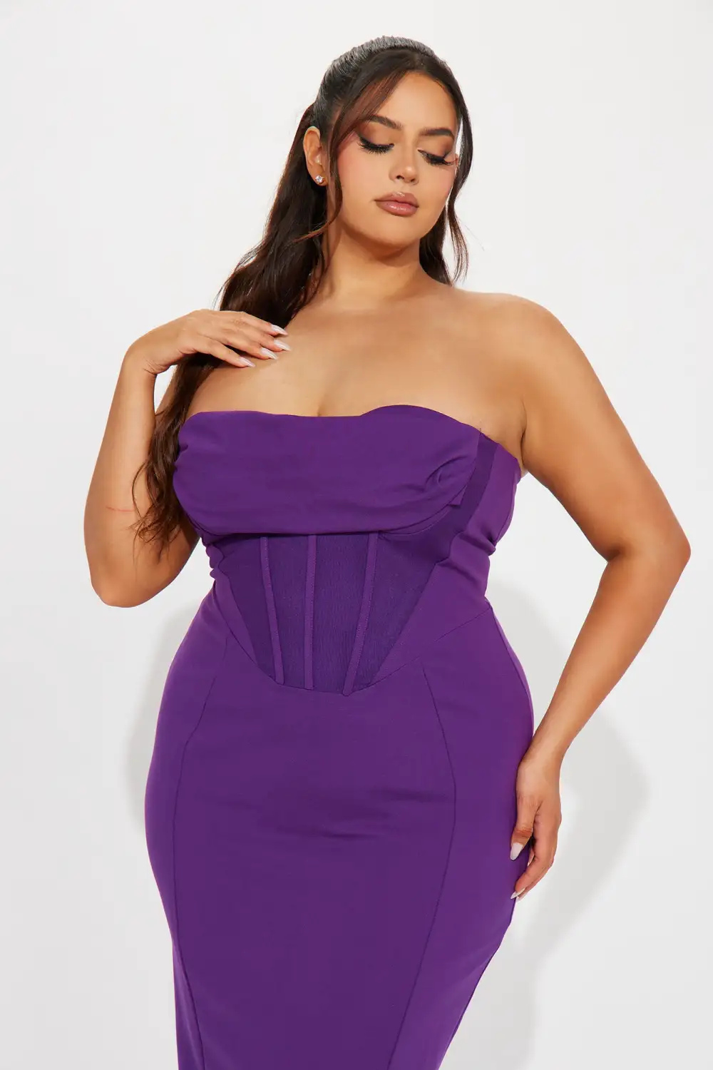 Girlfriend Material Midi Dress - Purple