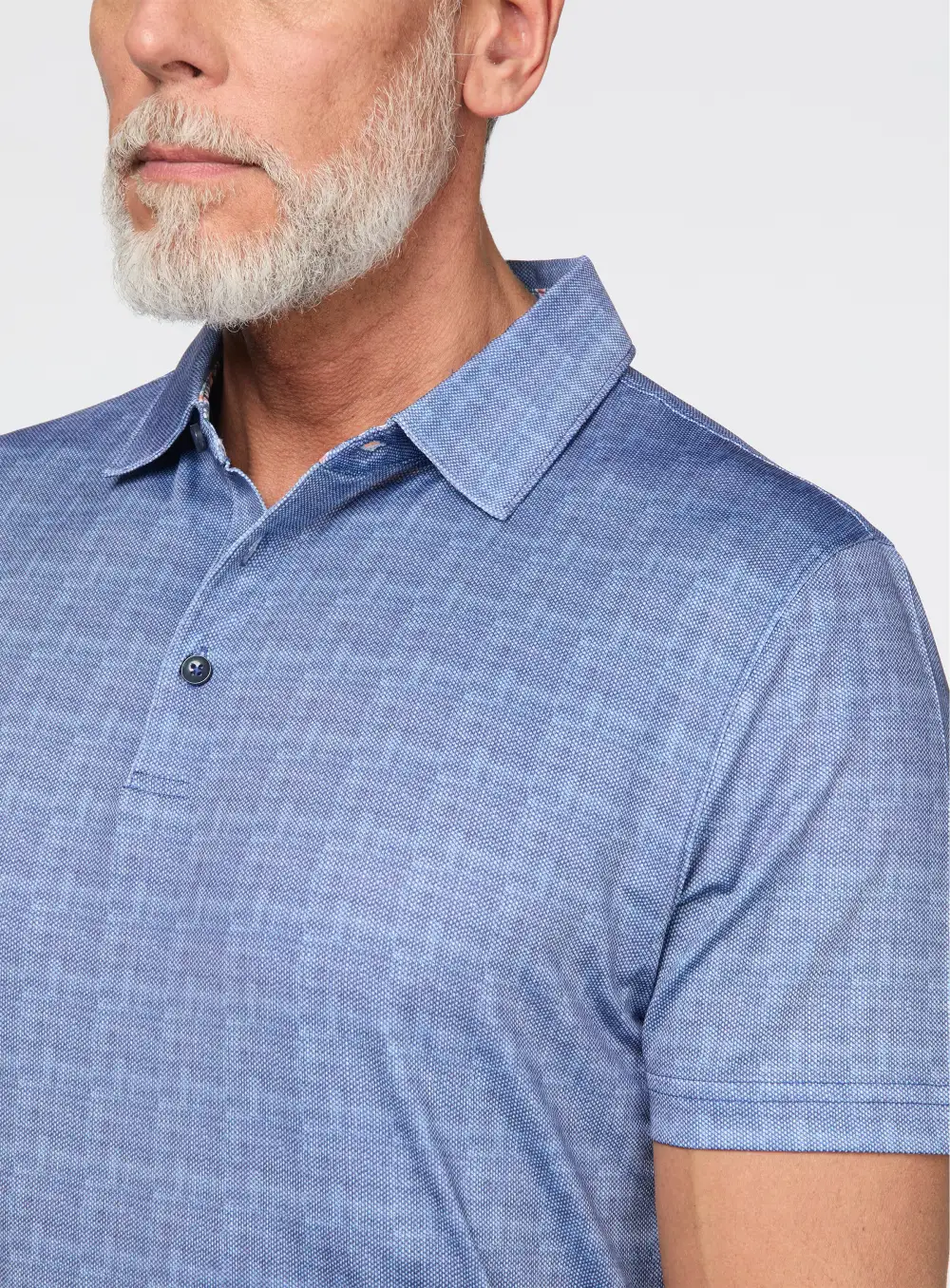 Allover Print Casual Polo
