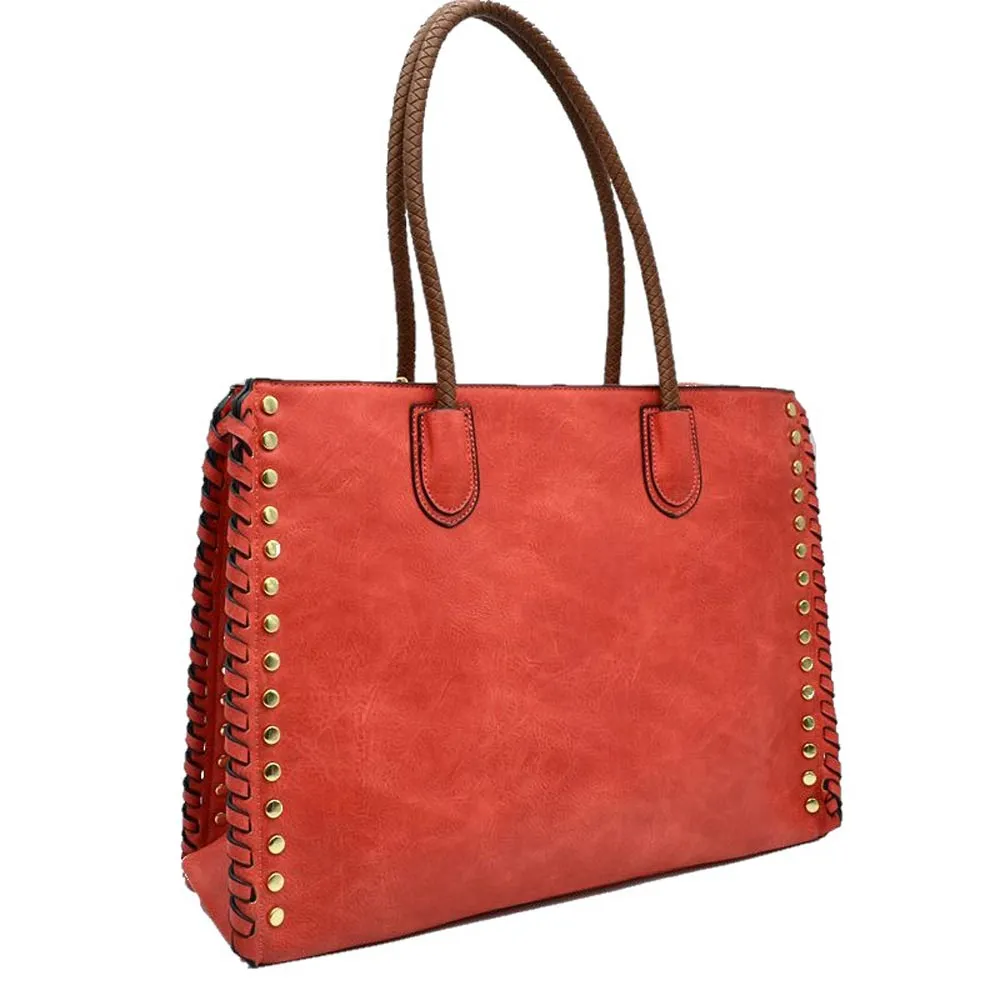 Tote Studded Shoulder Bag