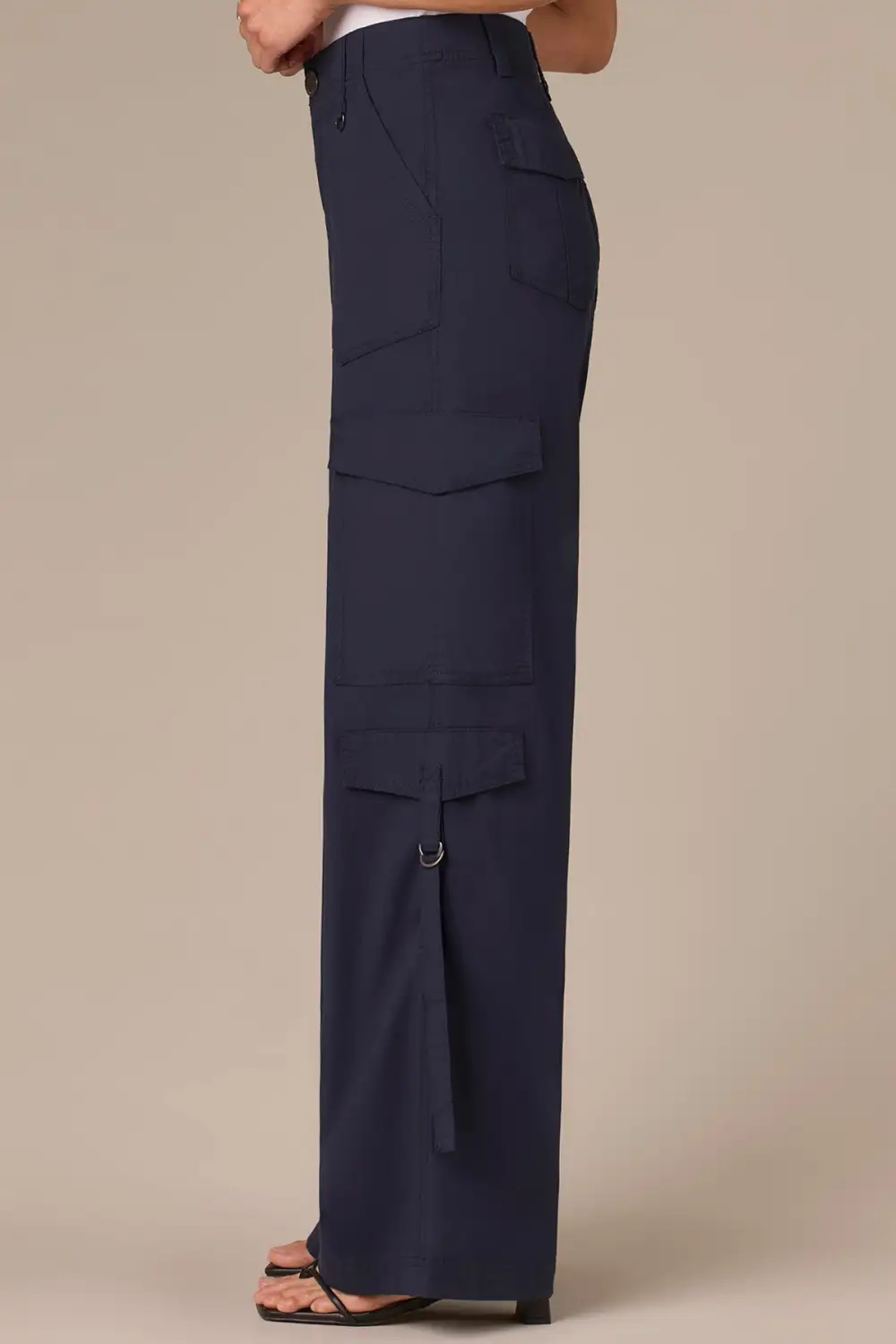  Double Patch Pocket Wide Leg Utility Pants