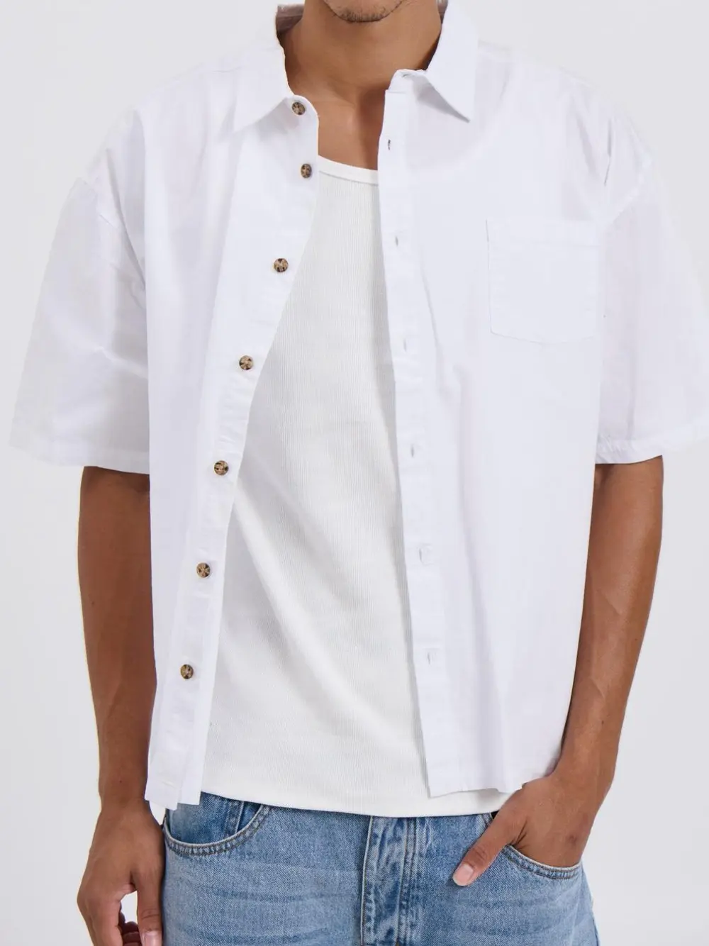 Casual Soft And Comfortable Daily White Shirt
