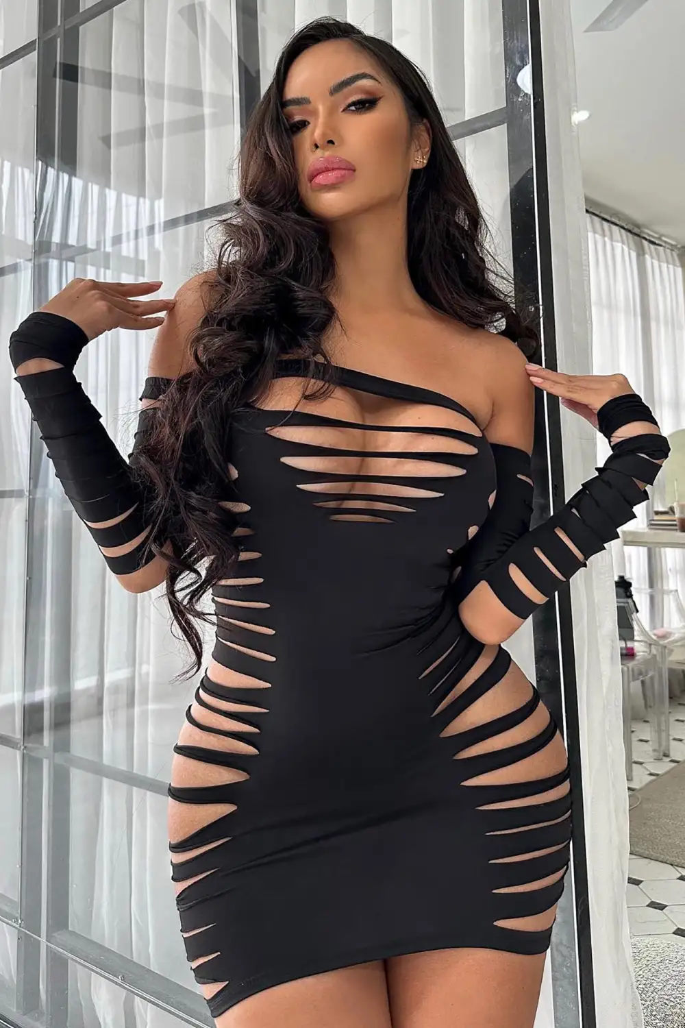 It's A Look Mini Dress - Black