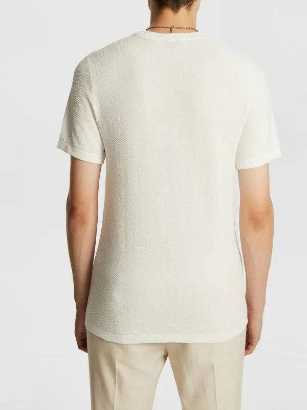 Knit Crew Neck Short Sleeve T-Shirt