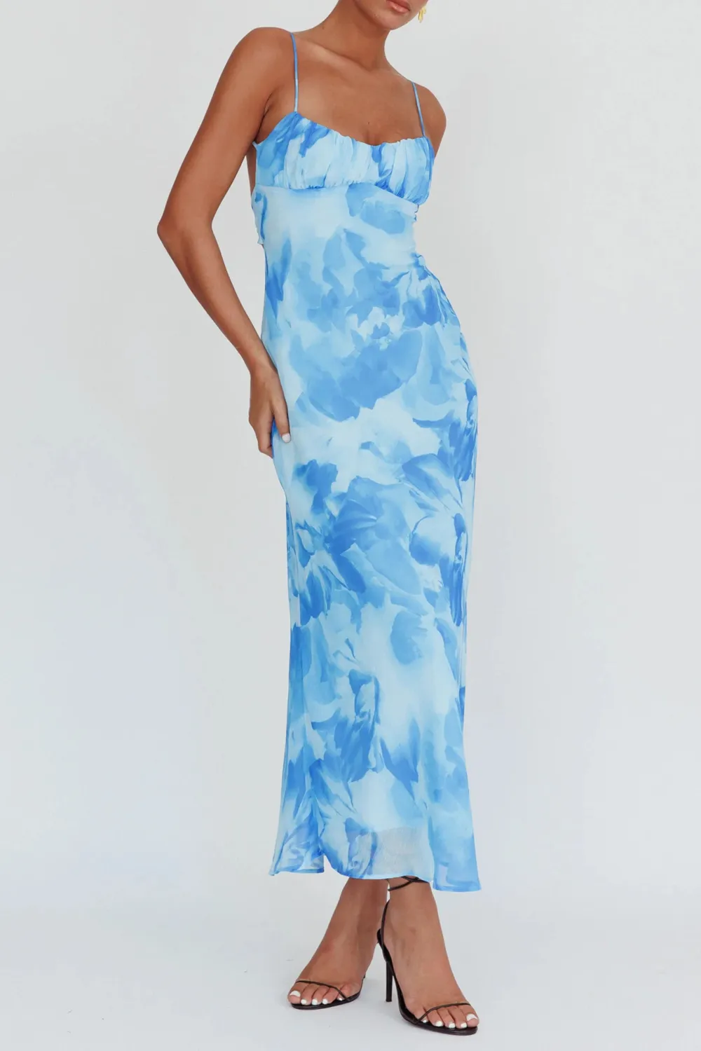 Fashionable Floral Casual Long Dress
