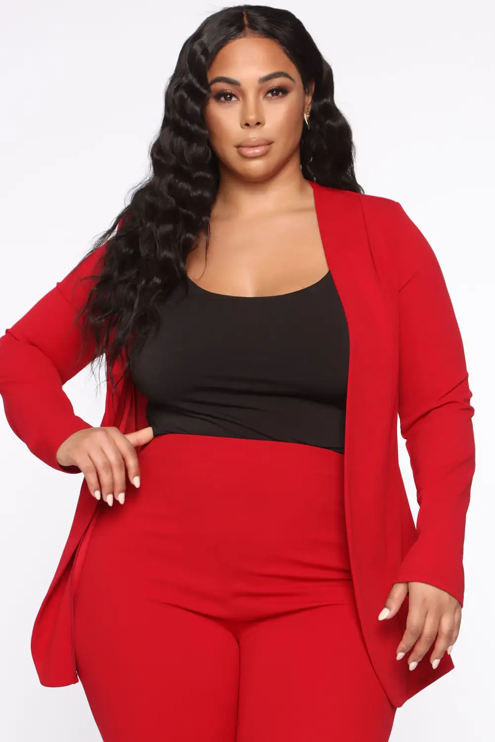 Payin' It Forward Blazer Set - Red