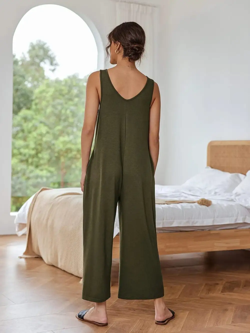 Streetwise Wide Leg Sleeveless Jumpsuit