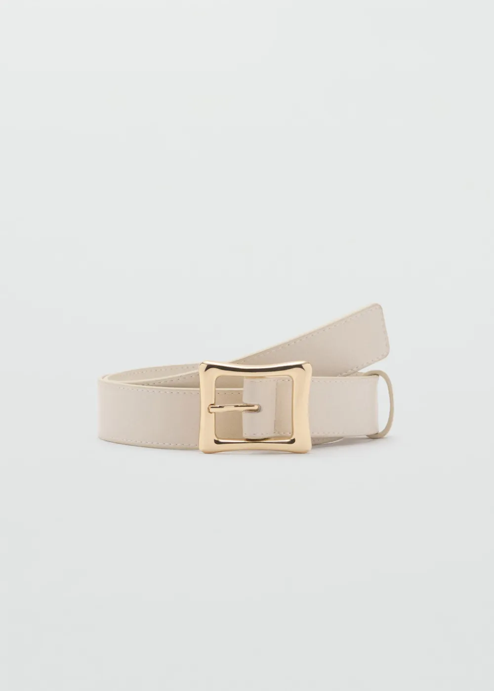Casual Style Plain Square Buckle Belts