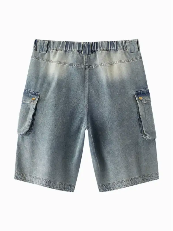Men's Denim Cargo Denim Shorts