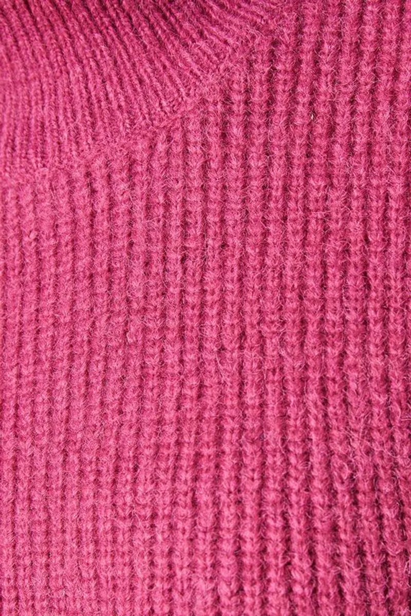 Casual Style Crew Neck Desert Rose Sweaters