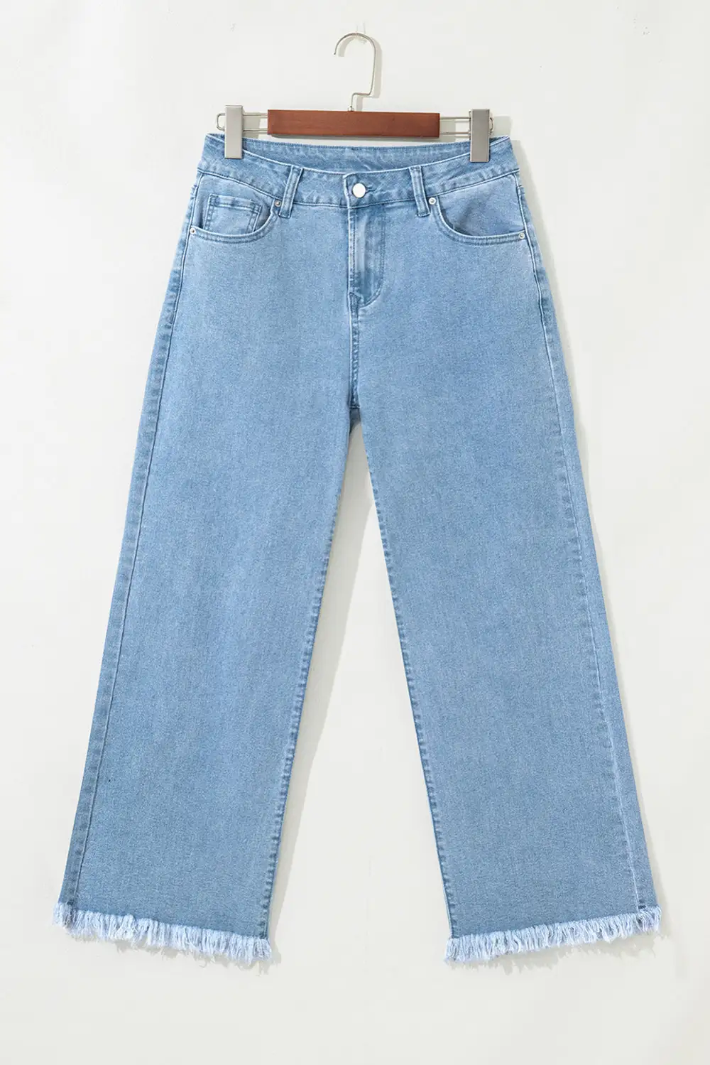 Wide Leg Cropped  High Jeans