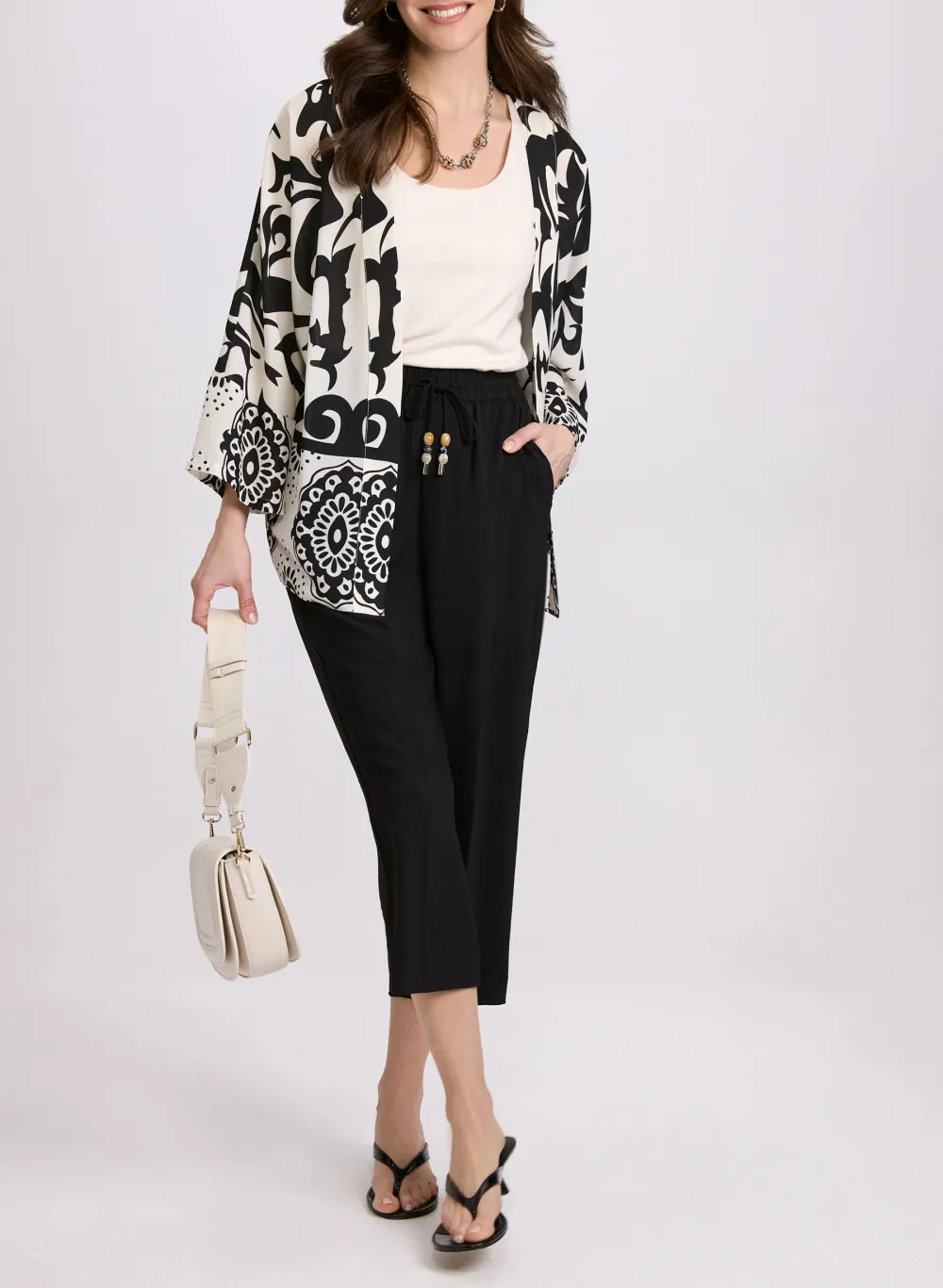 Drawstring Straight-Leg Pants