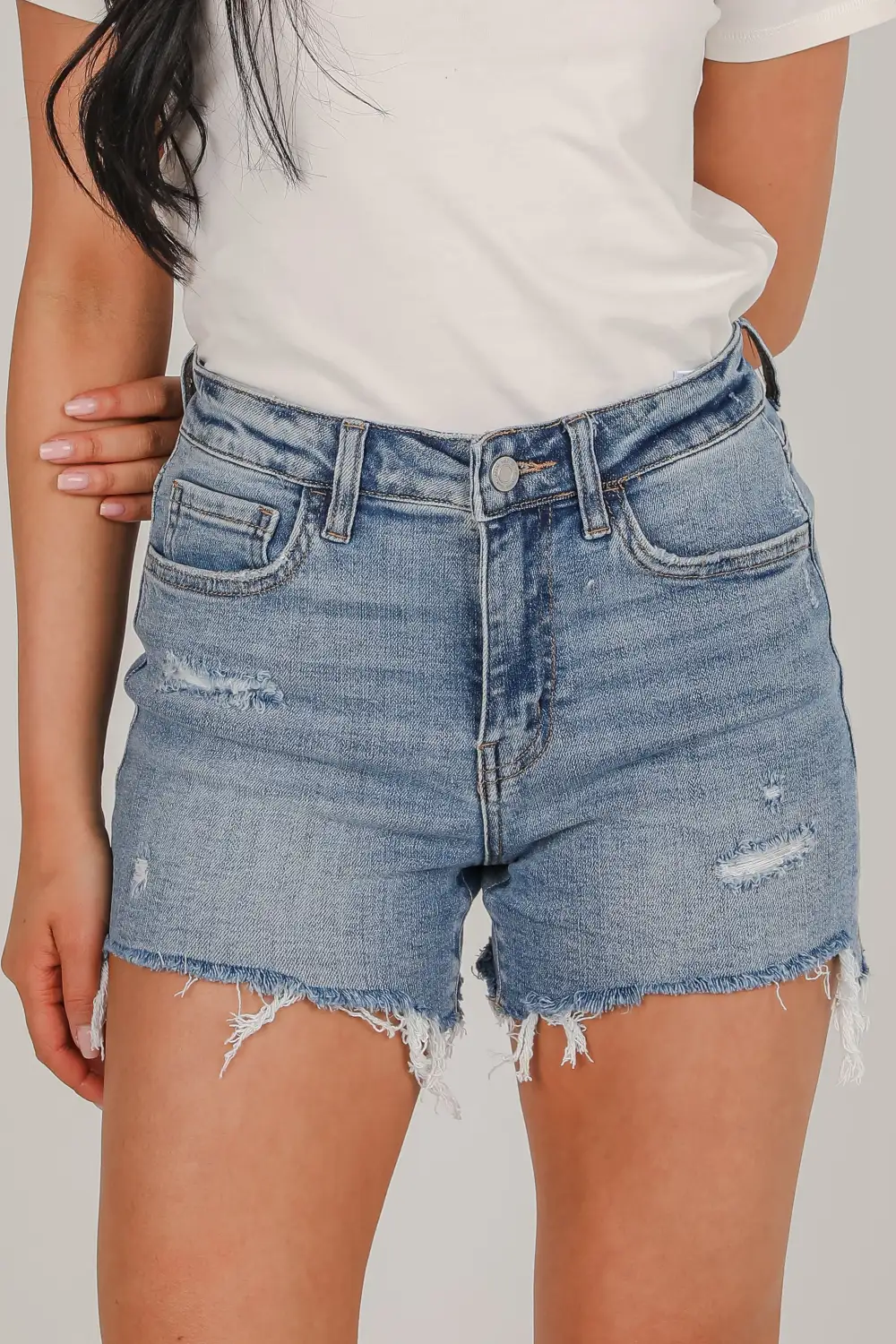 Pocketed Cotton Blend Shorts