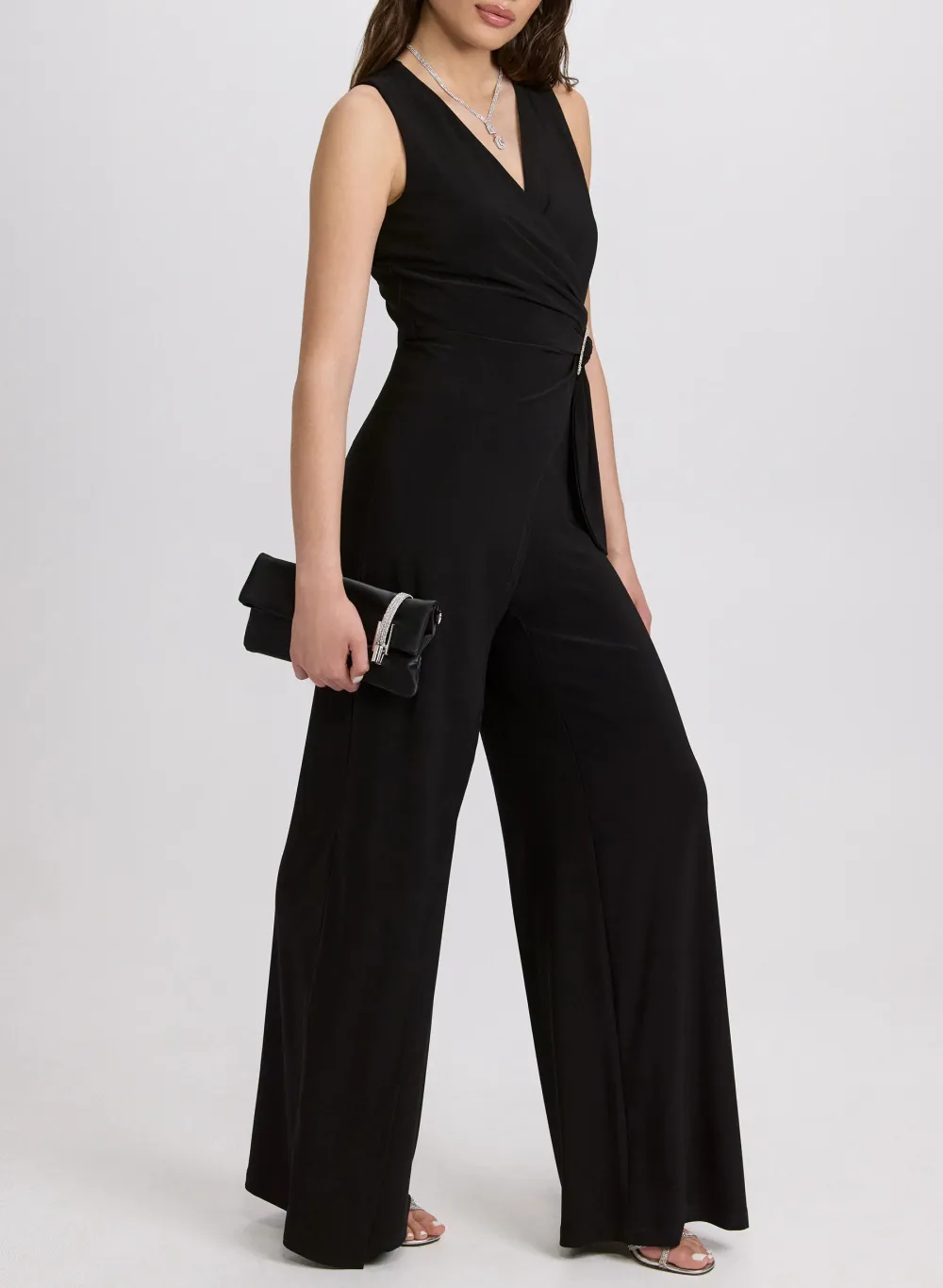 Black Wide-Leg Jumpsuit