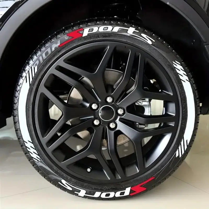 4PCS 3D Tire LetteringStickers - Thickened WheelSidewall Decals for Cars &Motorcycles