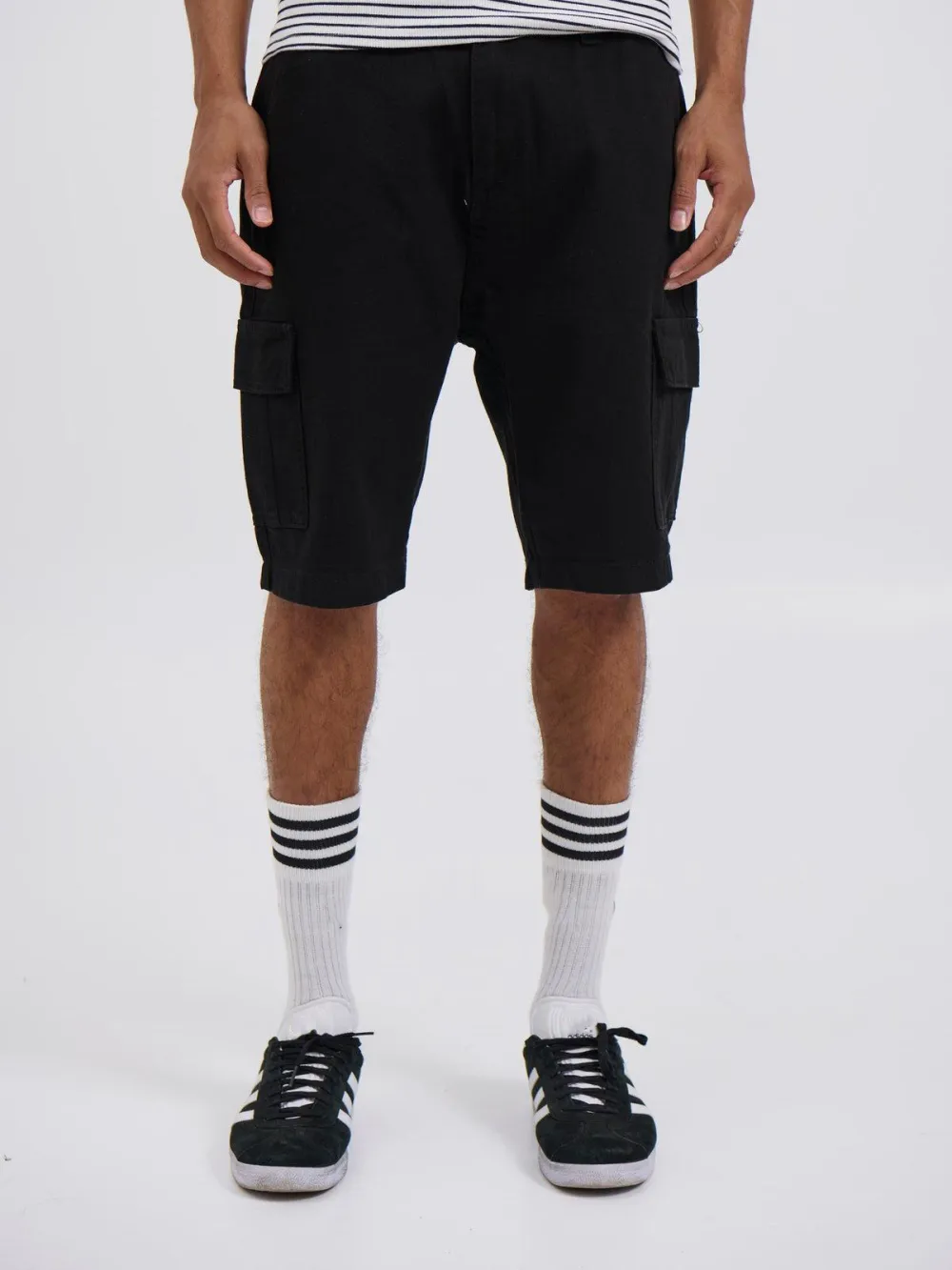 Casual And Daily  Black Shorts