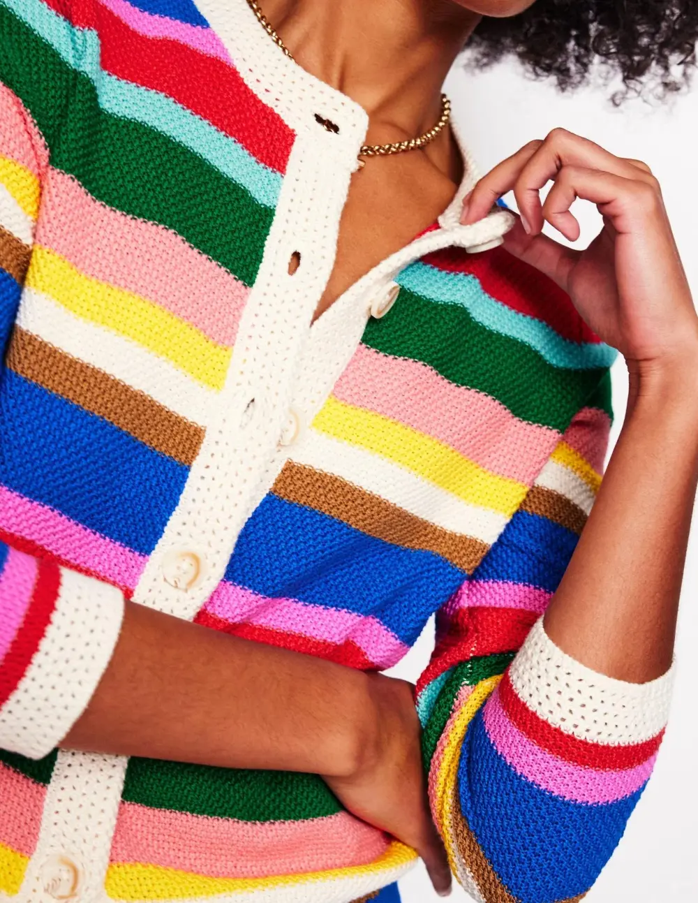 Callie Crochet Trim Cardigan