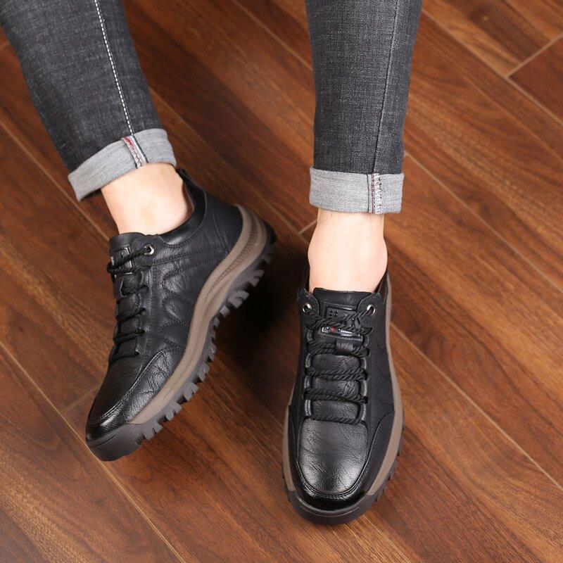 MEN'S CASUAL HAND-STITChHEDD LEATHER SHOES