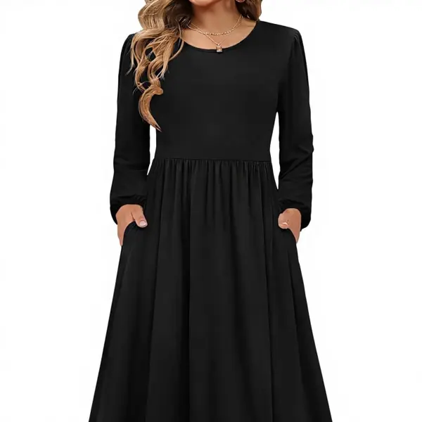 Premium High Waist A-Line Boho Maxi Dress