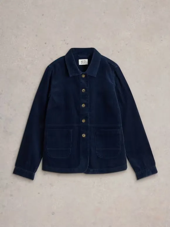 Corduroy Jacket In Dark Navy