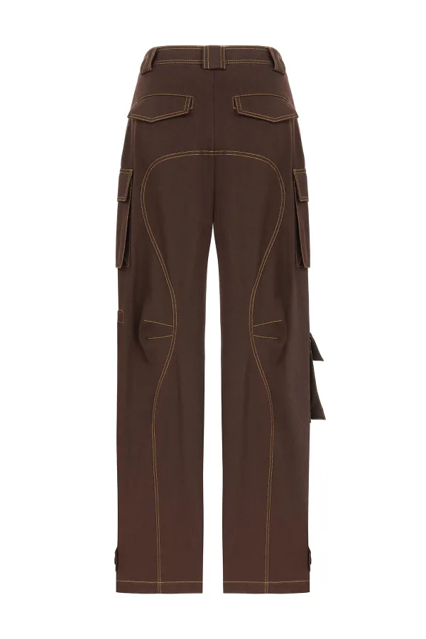 Cargo Pants-Brown