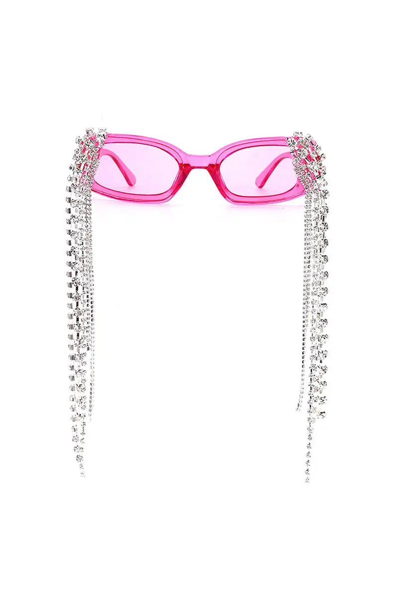 Polished Rectangle Frame Sunglasses