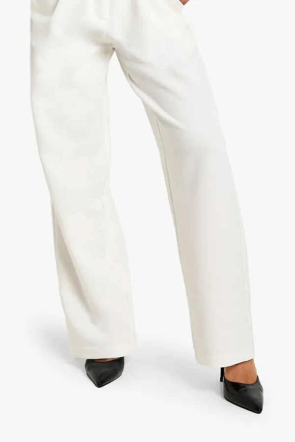 Women's High Waist Straight Casual Trousers