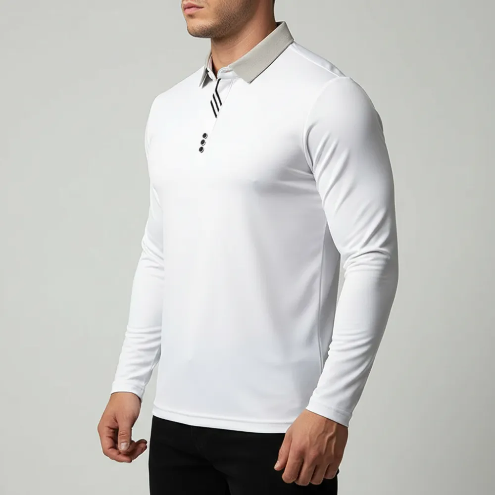 Tailored Long Sleeve Polo