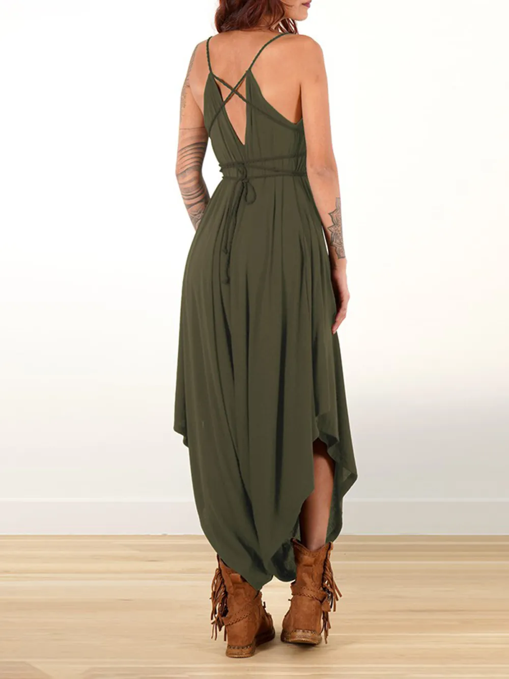 Loose And Reversible Strappy Jumpsuit