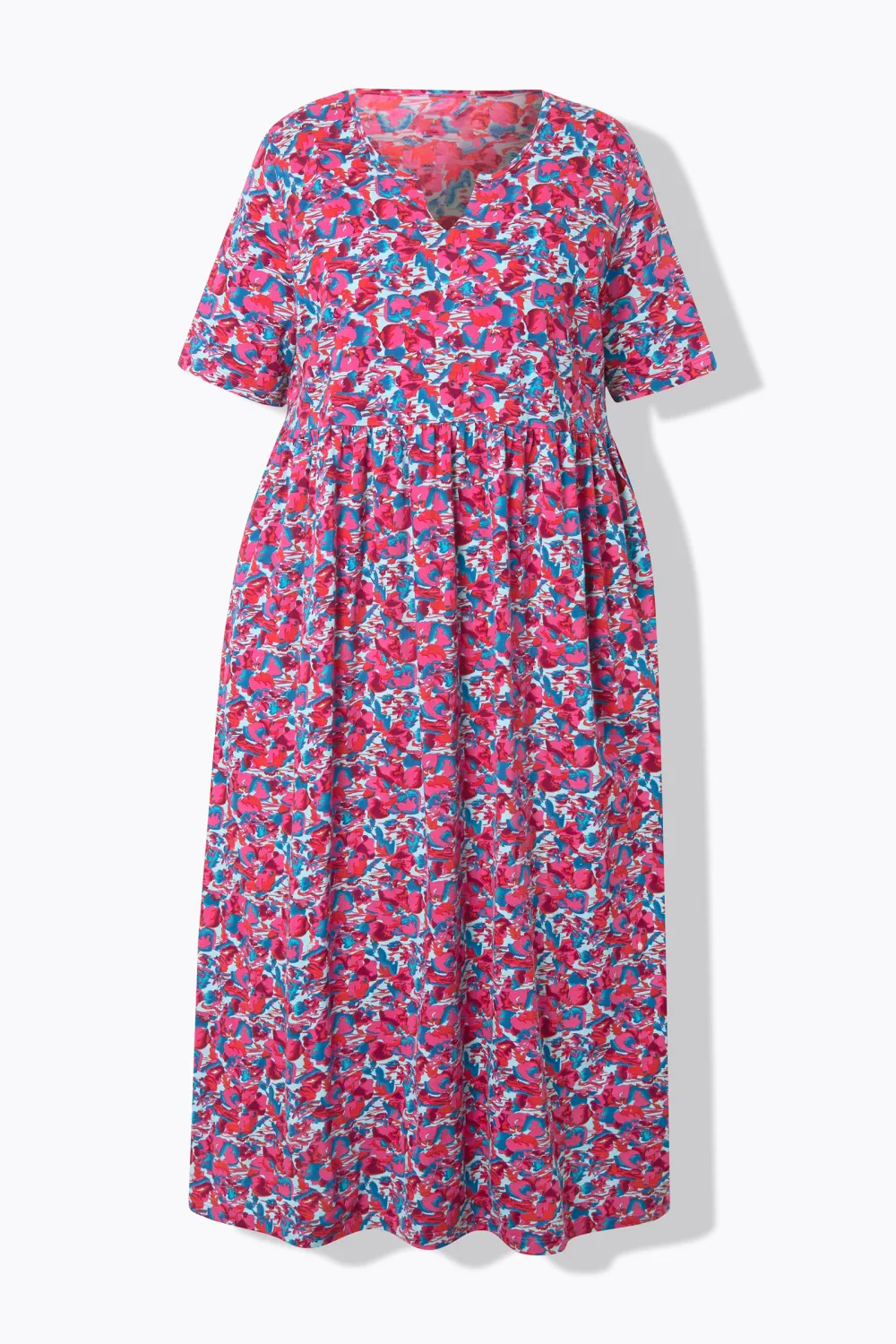 Round Neck Dress With A Large Skirt