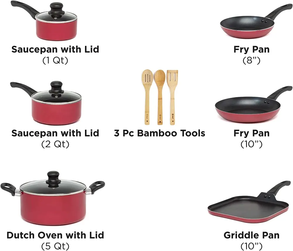 (Store Closing Sale) Nonstick Cookware Set  20-Piece