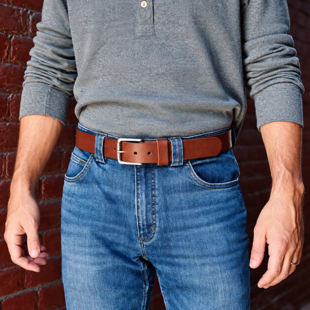 100% Handmade Full-Grain Buffalo Leather Belt – Built to Last