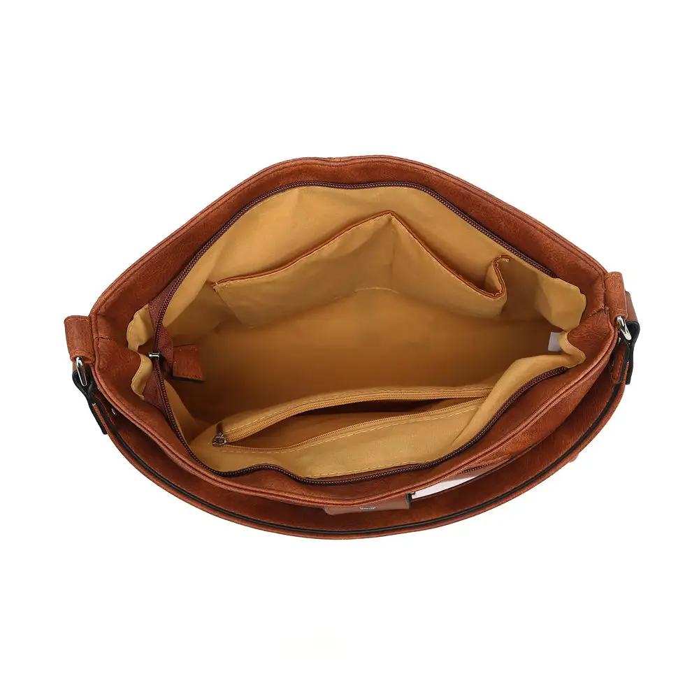 Buckle Slouchy Hobo Bag