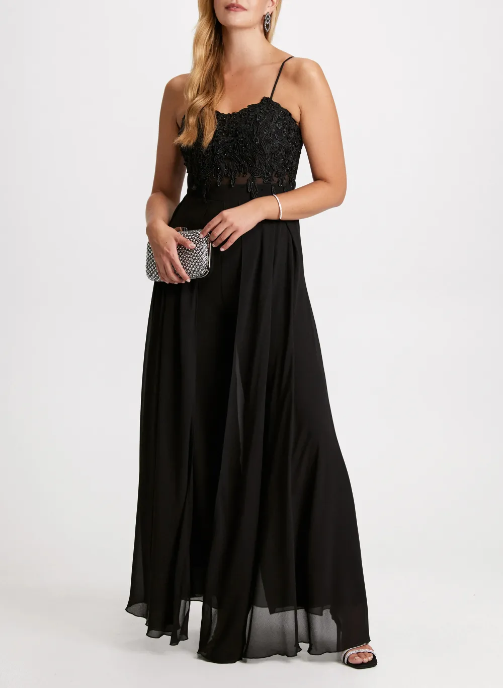 Elegant Mesh Jumpsuit