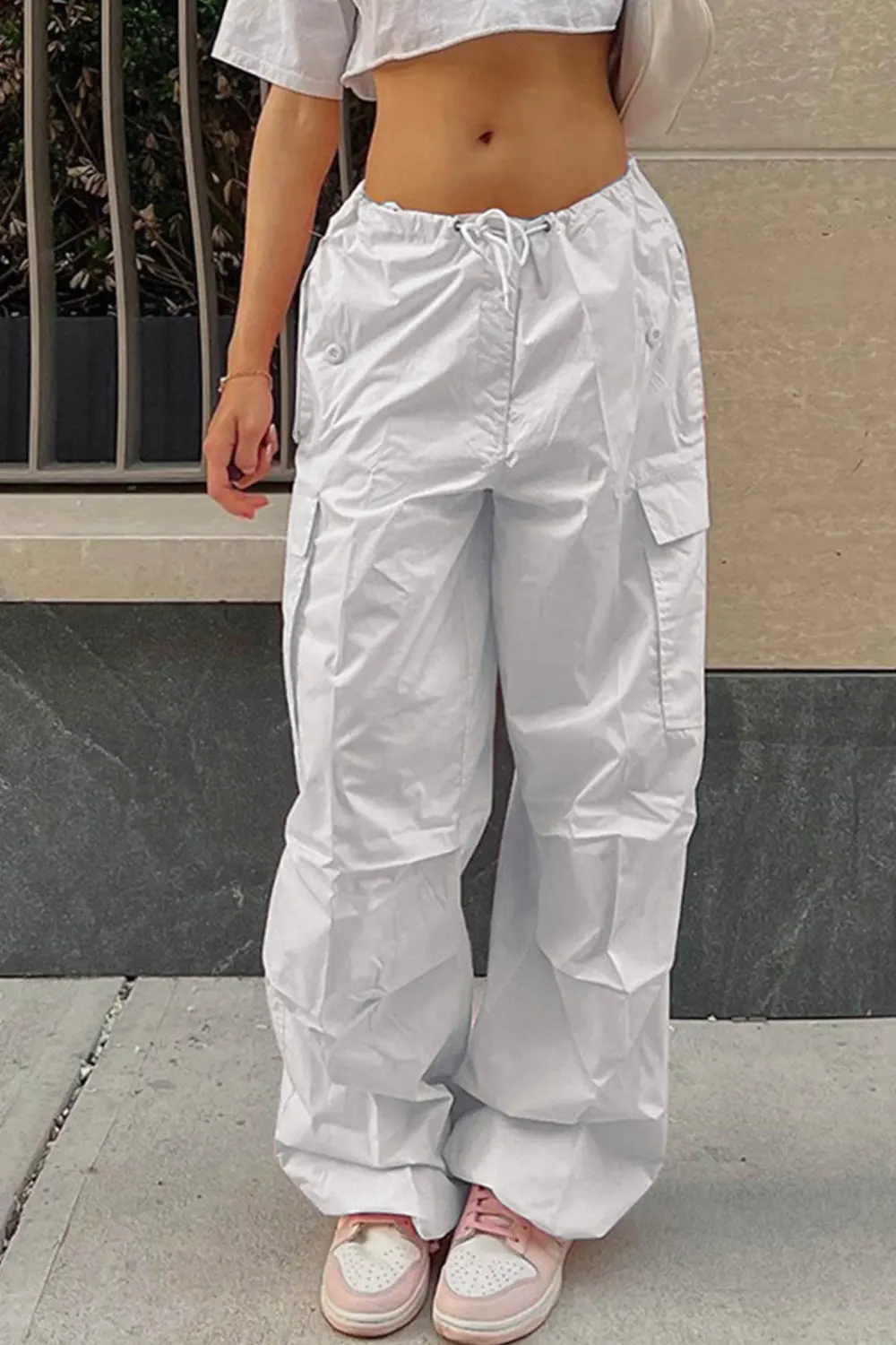 High Waist Utility Cargo Pants