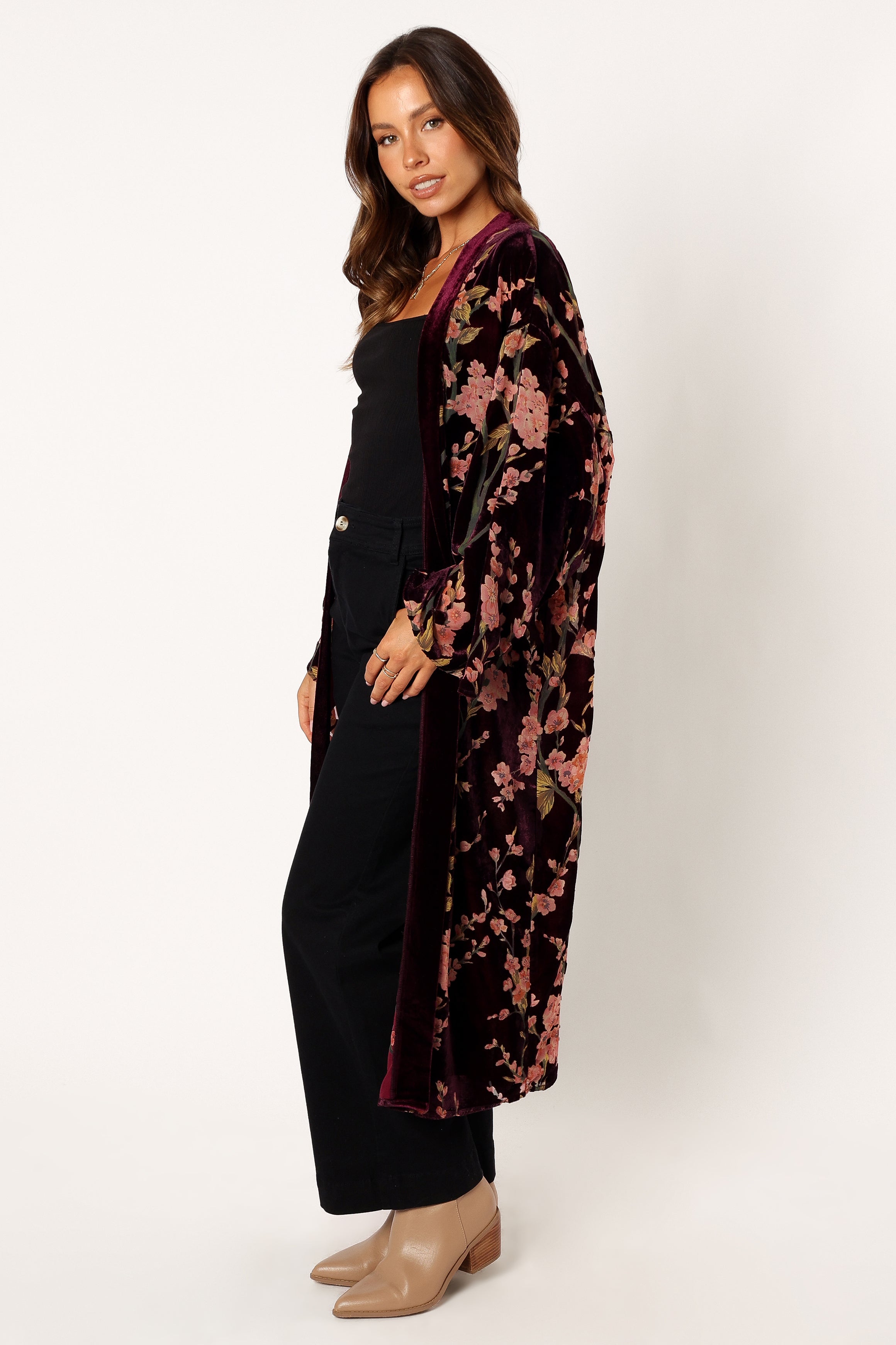 Lennon Velvet Duster - Floral