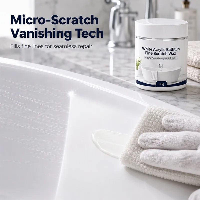 White Acrylic Bathtub Fine Scratch Repair Wax