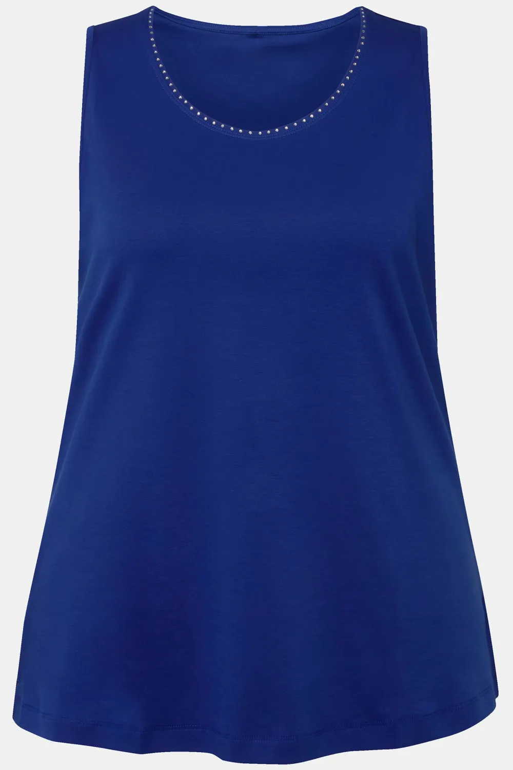 Women's Round Neck Vest With Diamond Studded Collar