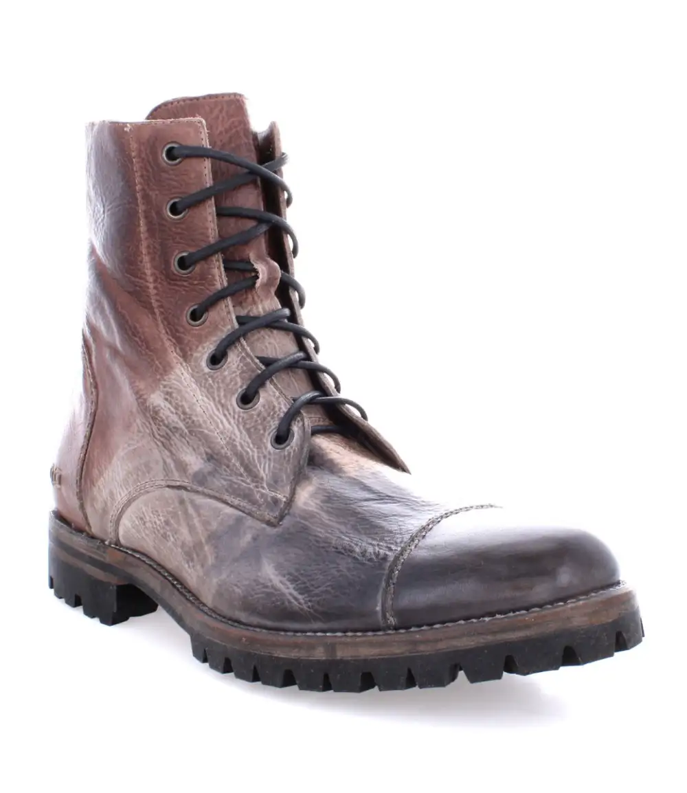 Lug Sole Back Zip Welted Rugged Ankle Boots
