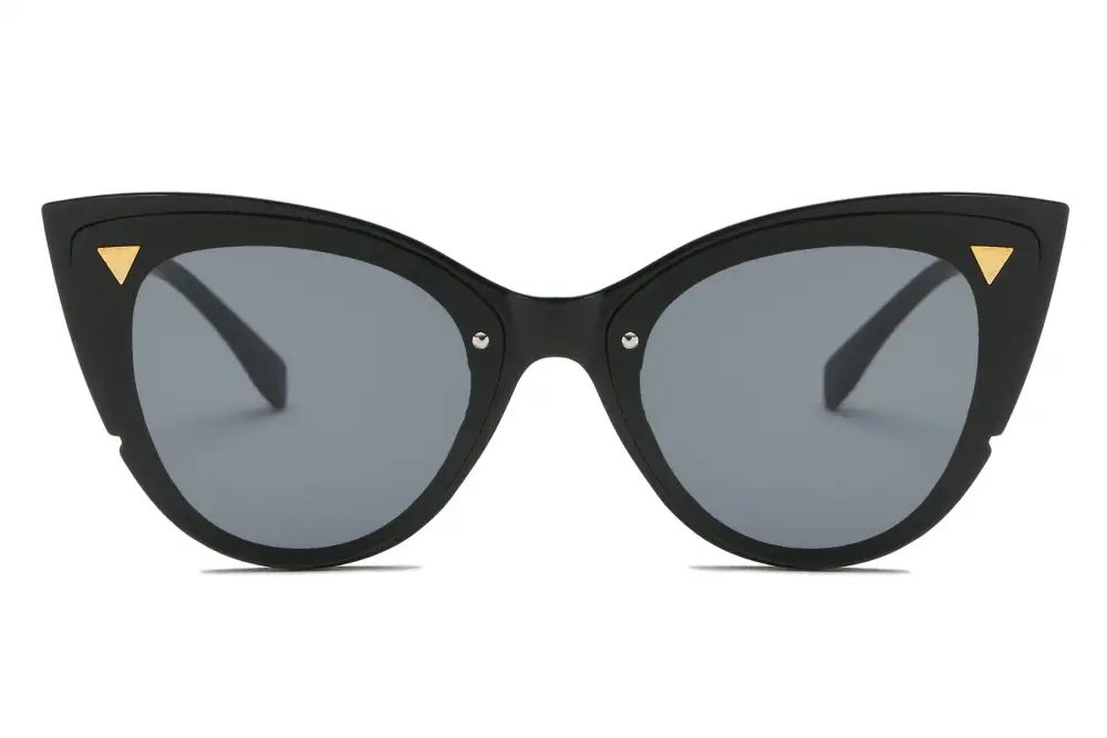 Retro Round Cat-Eye Sunglasses
