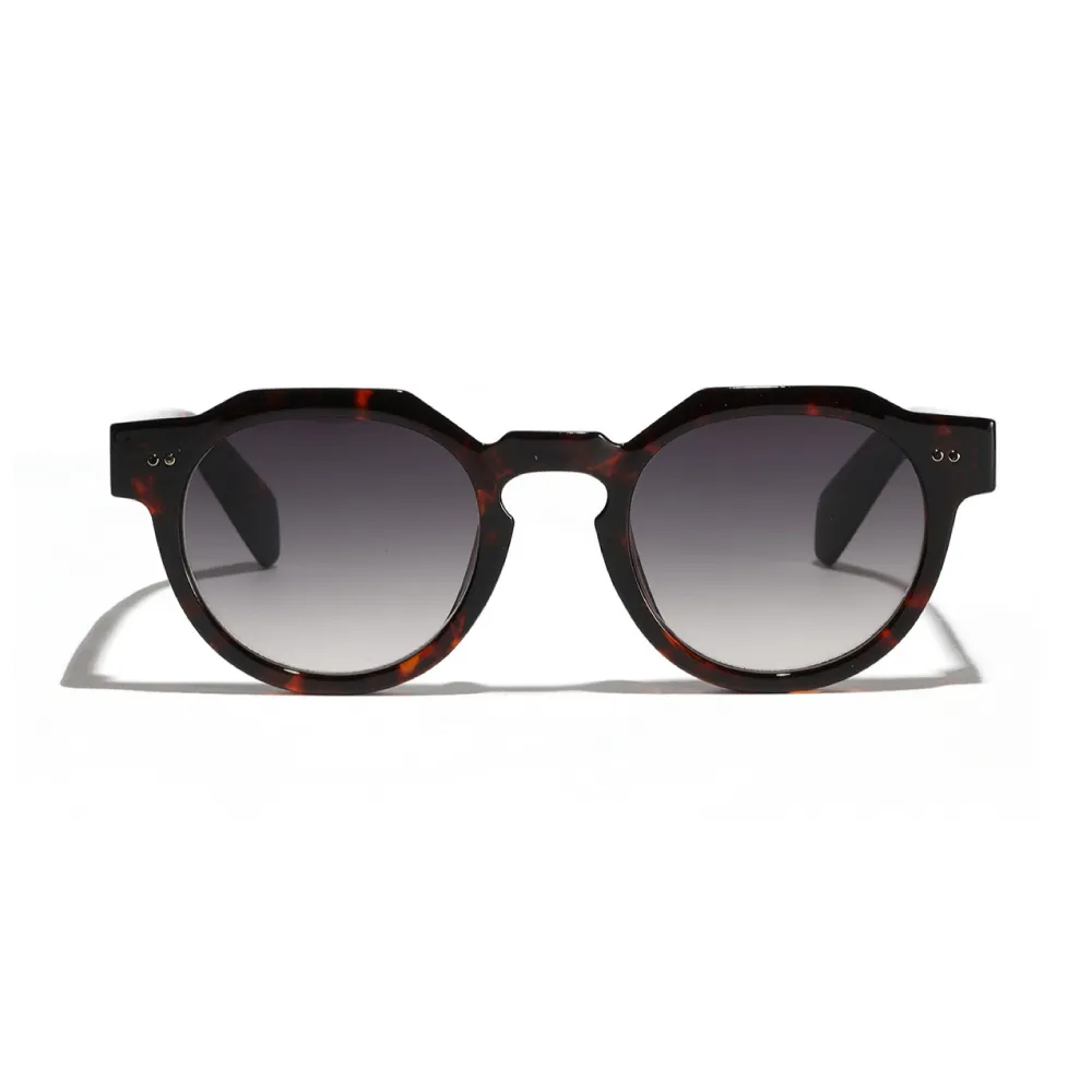 Modern Mirrored Hinge Detail Fashion Sunglasses
