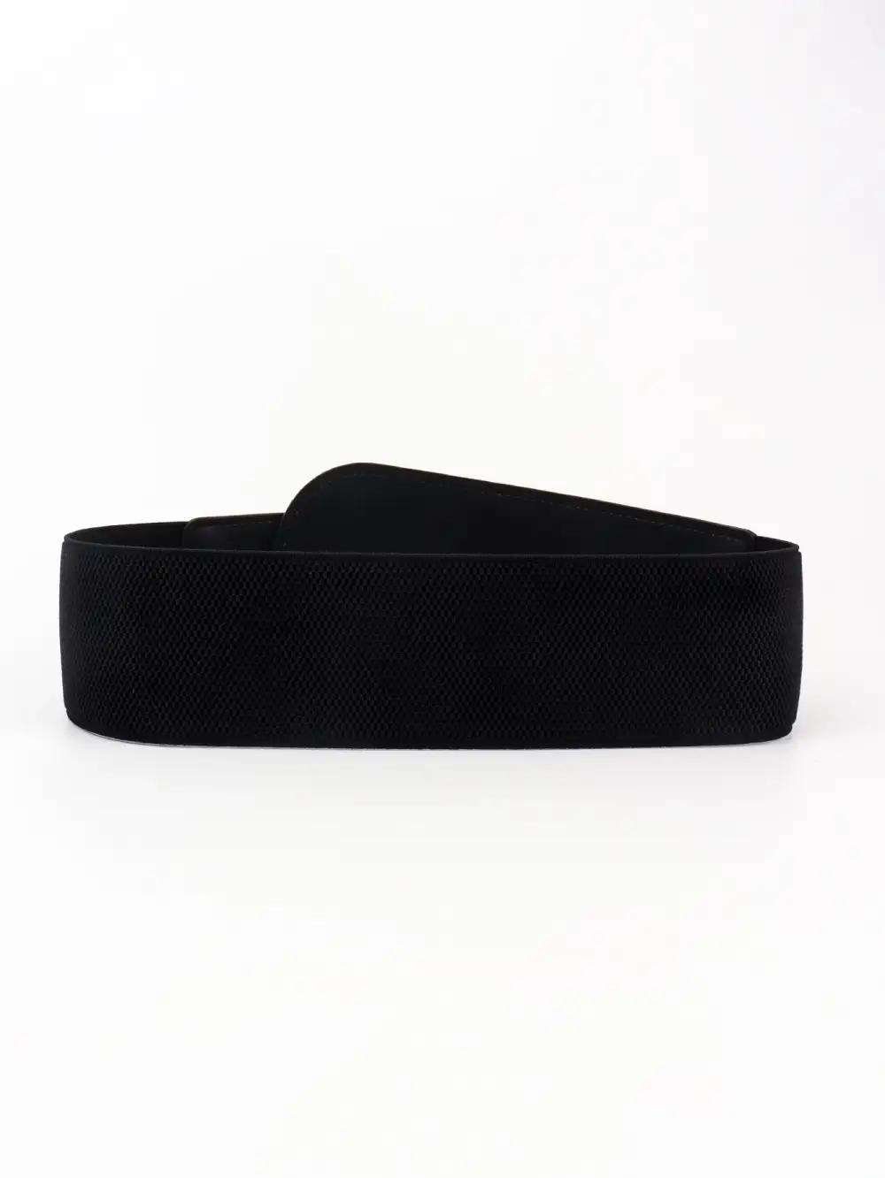 Wide Buckle Stretch Belt