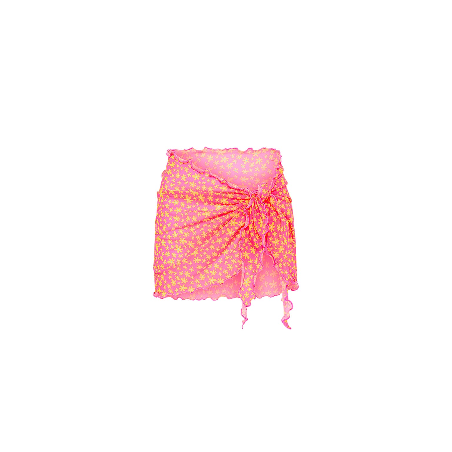 MINI MESH SARONG - BERRY BLUSH