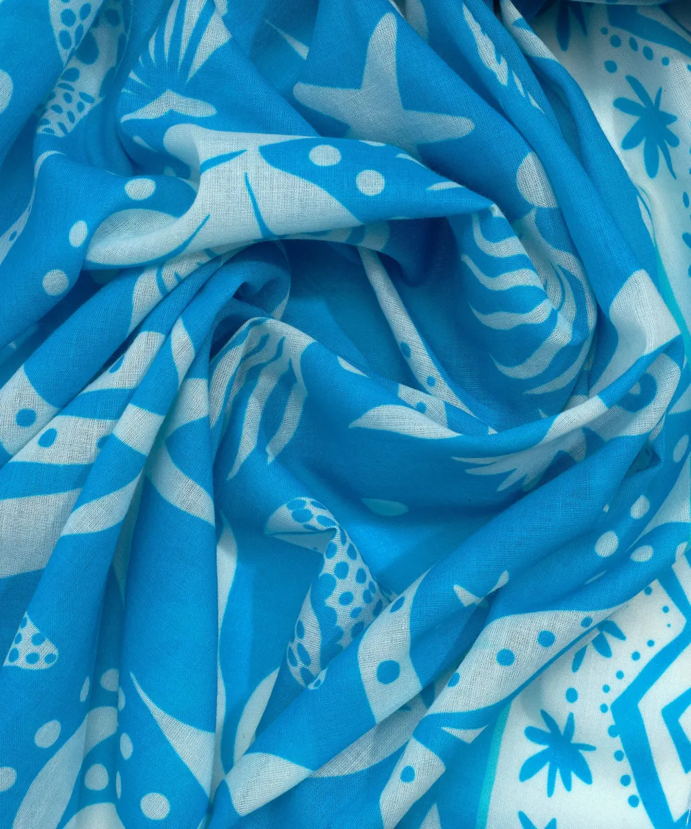 Hawaiian Ocean Casual Style Sarong Wrap