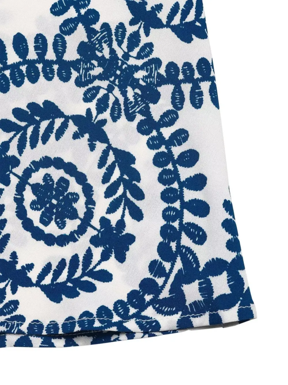 Textured Detail Printed Maxi Dress