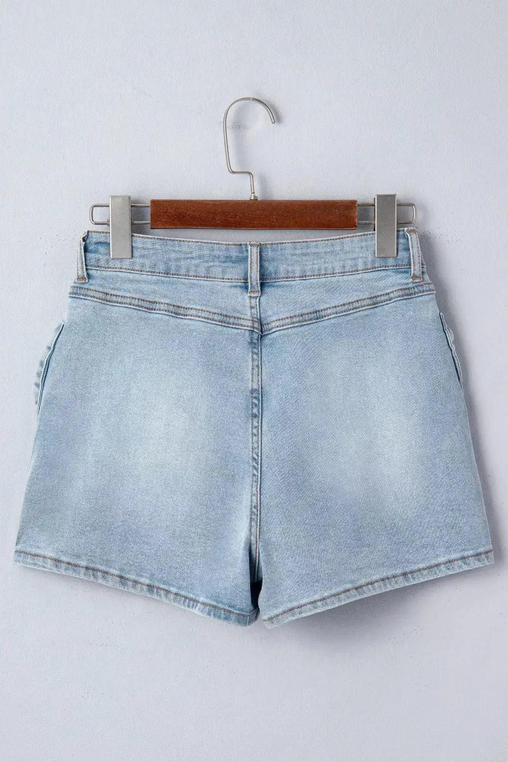 Bow Detail Denim With Casual Shorts