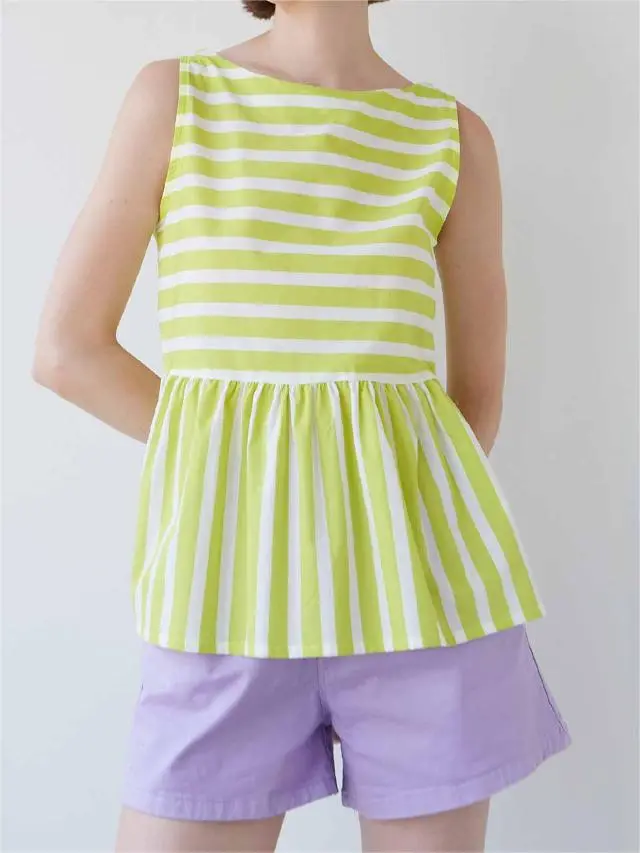 LIME STRIPED ANT TOP