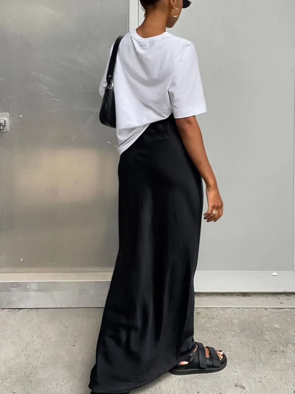 High Waist High Maxi Skirt